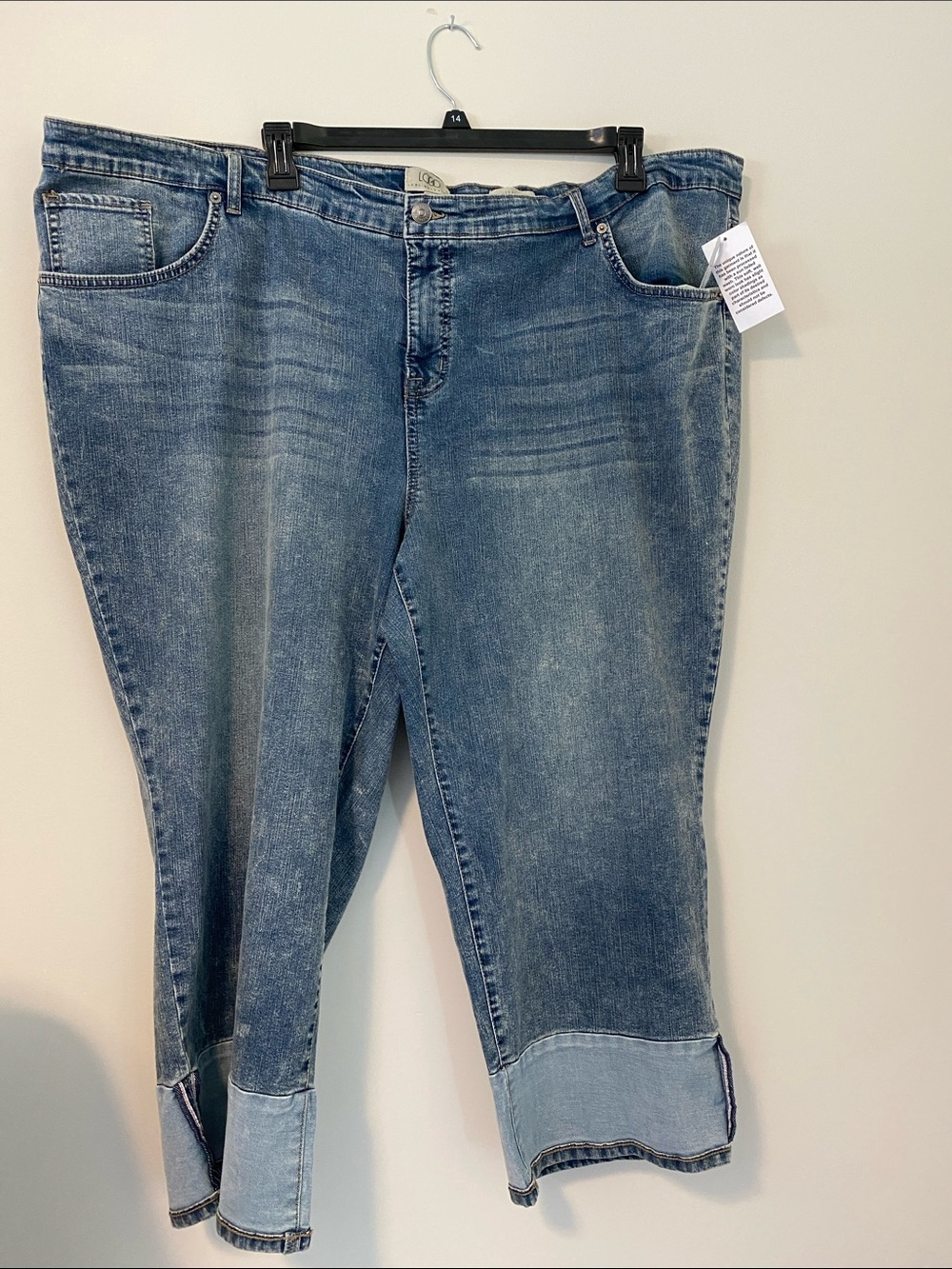 Plus-Size Blue Denim Jeans - Classic Stretch Fit